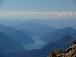 Widok ze szczytu Monte Legnone na poudnie