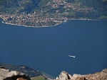 Domaso i pn cz Jeziora Como - widok z Monte Legnone