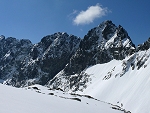 Na wistowym Grzbiecie - widok w kierunku Maej Wysokiej i Baniastej Turni